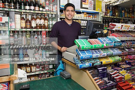 Man in shop