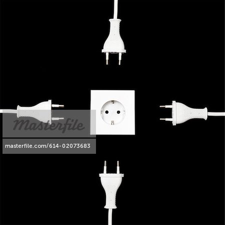 Elektrische Stecker und Buchse