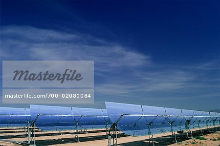 Centrale solaire, Mojave Desert, California, USA