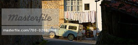 Parked Jeep, Asturias, Spain