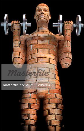 Brick man