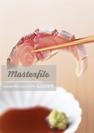 Sashimi de maquereau vinaigré Sashimi de maquereau vinaigré