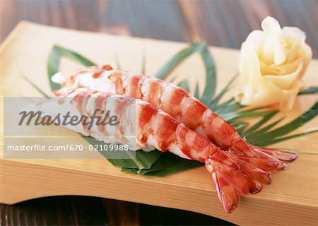 Sushi crevettes bouillies Sushi crevettes bouillies