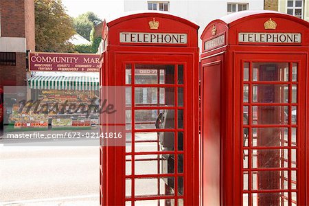 Rote Telefonzellen, London, Vereinigtes Königreich