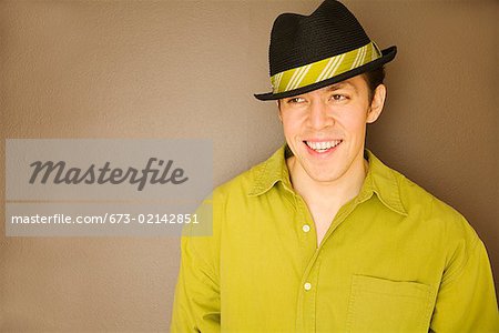 Young man wearing hat