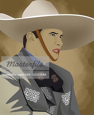 Portrait d'un homme mexicain