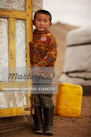 Portrait de garçon, Oulan-Bator, Mongolie