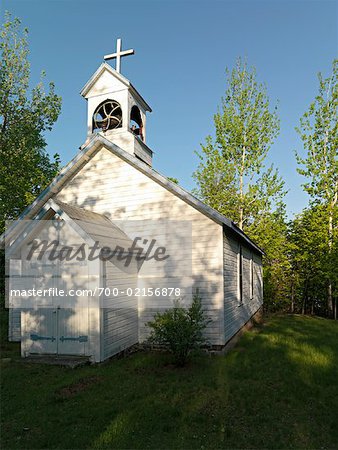Äußere des ländlichen Kirche, Ontario, Kanada
