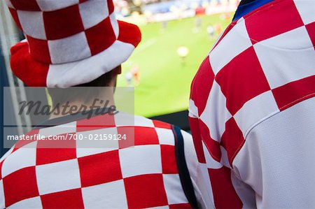Croatian Football Fans, Salzburg, Salzburger Land, Austria