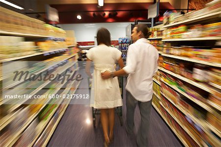 Couple in Grocery Store