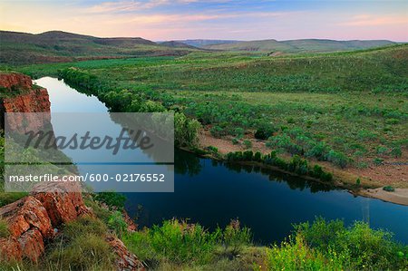 Die Pentecost River und Cockburn Ranges, Kimberley, Western Australia, Australien