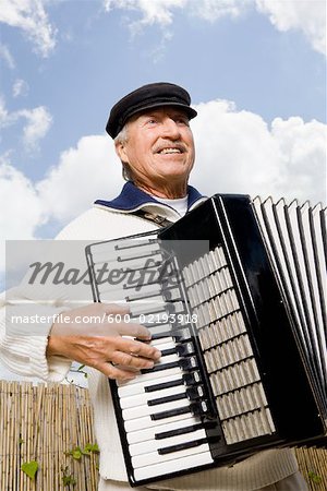 Man Playing Accordion