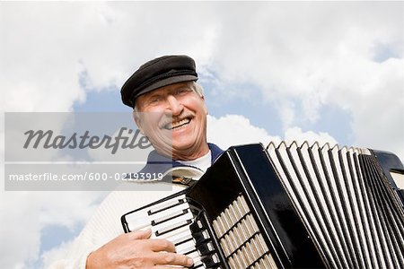 Man Playing Accordion