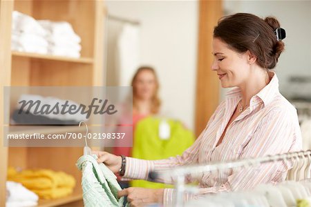 Women Shopping in Clothing Store