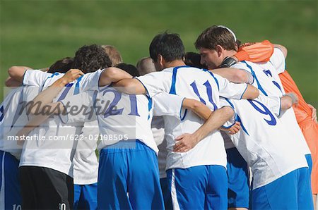 Fussball Team alle Scharen