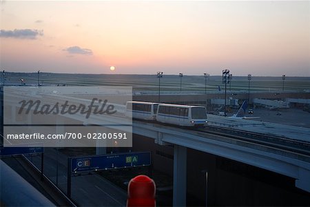 Commuter Train at Sunset