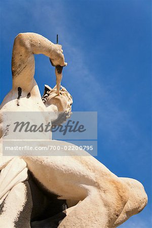 Statue against Sky, Marseille, Bouche du Rhone, France