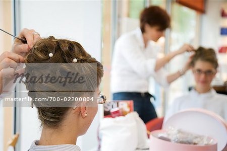 Woman at Hairdresser