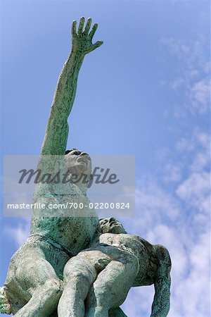 Statue in Garden at Palais du Pharo, Marseille, France