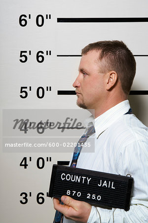 Mug Shot of Man Mug Shot of Man