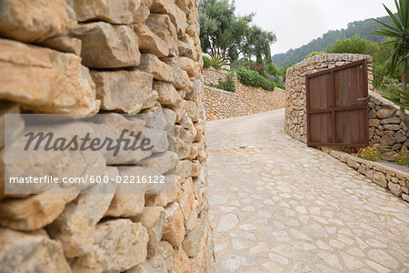 Walled Walkway, Malloca, Spain