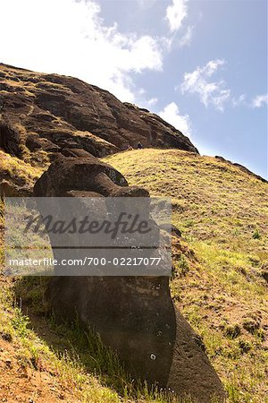 Moai, Rano Raraku, Easter Island, Chile