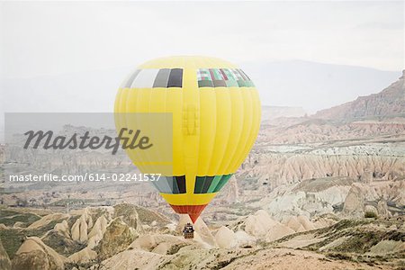 Hot air balloon over cappadocia