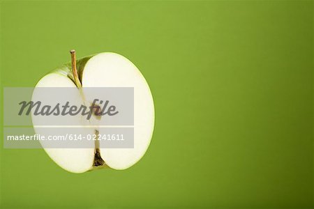 La moitié d'une pomme