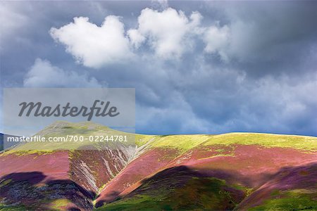 Gebirge und Vorgebirge, Lonscale Fell, Lake District, England