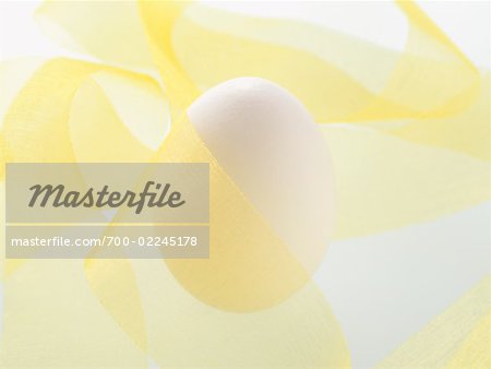 Yellow Ribbon Wrapped Around Egg