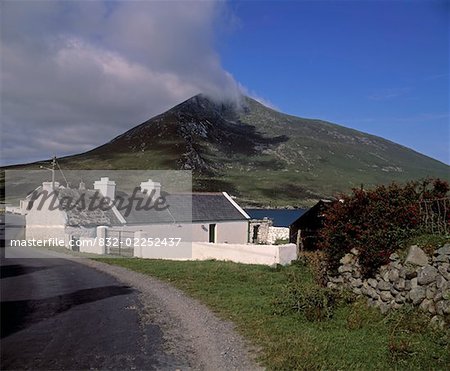 Doogort et Slievemore, Achill Island, Co Mayo, Irlande