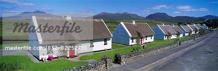 Traditionnels Cottages, Tullycross, Co Galway, Irlande