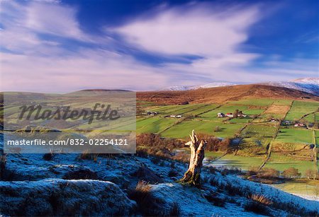 Co Tyrone, les Sperrins en hiver