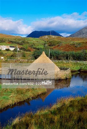 Archäologie, Erbe-Mitte, in der Nähe von Clifden Co Galway