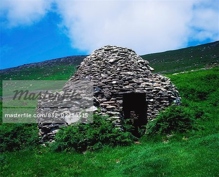 Co Kerry, la péninsule de Dingle, Bee Hive Hut - Fahan groupe