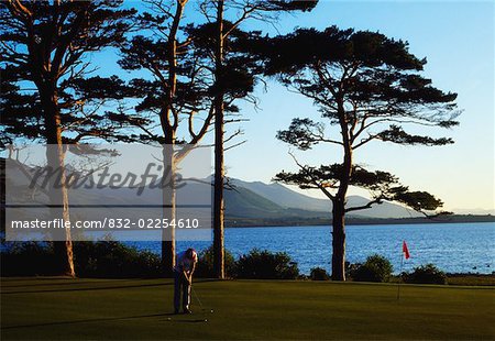 18 trous sur un parcours de golf, Killarney, co. Kerry, Irlande