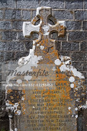 Clogheen, comté de Tipperary, Irlande ; Cimetière shanrahan