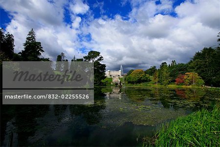 Powerscourt Estate, Enniskerry, County Wicklow, Ireland; Pond on estate