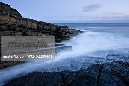 Mullaghmore, County Sligo, Ireland; Rocky shoreline and seascape