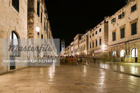 Street in dubrovnik old town