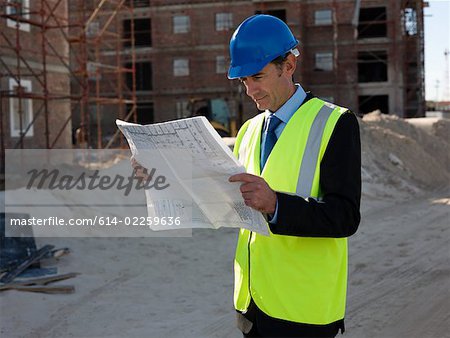 L'architecte sur le chantier