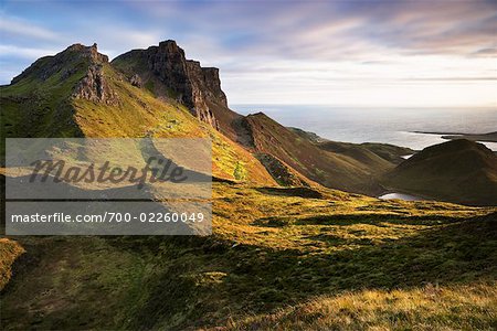 Accidentées des collines et des Landes, île de Skye, en Ecosse