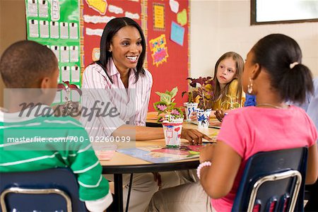 Teacher and Students in Classroom