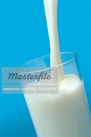 Pouring Milk Into a Glass