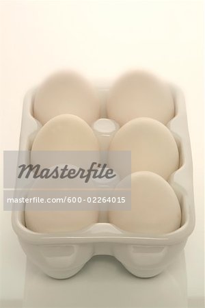 Six œufs dans un Carton