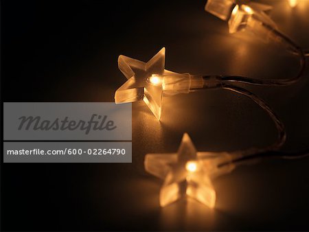 Lumières de Noël en forme d'étoile