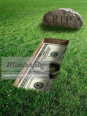 American Currency and Tombstone
