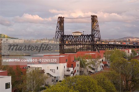 Pont d'acier, Portland, Oregon, Etats-Unis