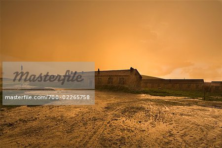 Worker's Village in the Rain, Near Xiwuzhumuqinqi, Inner Mongolia, China