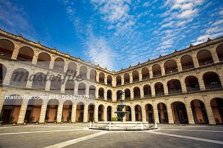 Fountain in the courtyard of a government building, National Palace, Zocalo, Mexico City, Mexico